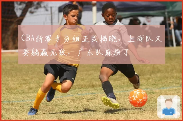 CBA新赛季分组正式揭晓,上海队又要躺赢无敌,广东队麻烦了
